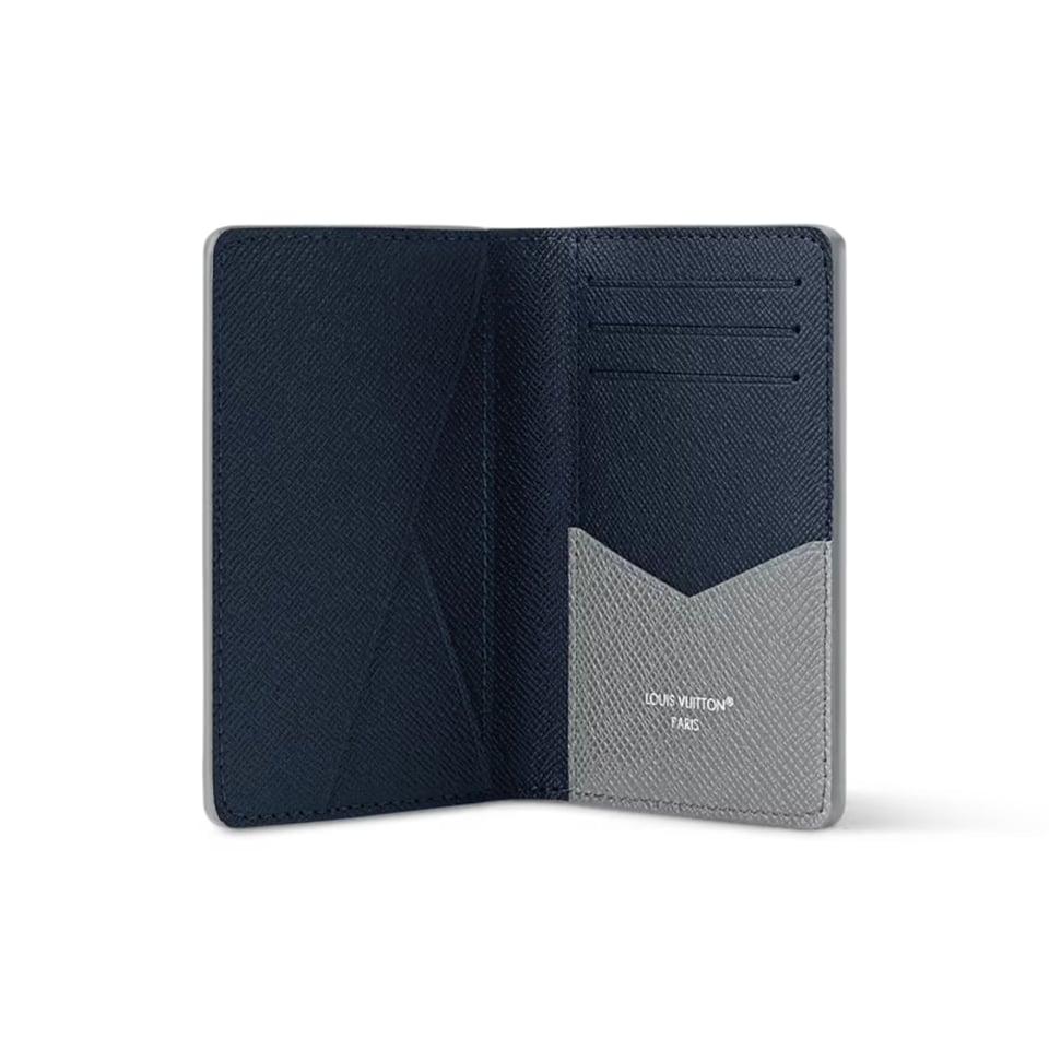 Louis Vuitton Pocket Organizer 7.5cm Glacier Gray/Navy Blue M25878 view 3