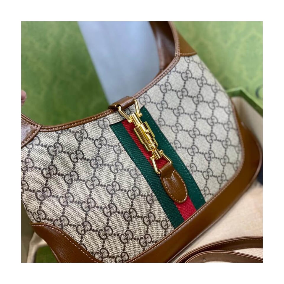 Gucci Jackie 1961 Small Shoulder Bag GG Supreme Canvas 28cm view 9