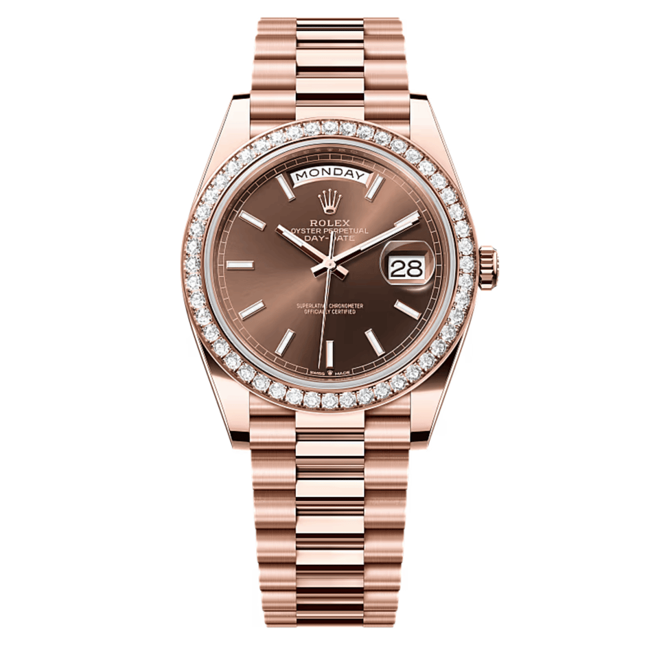 Rolex Day-Date 40 mm Chocolate Dial 228345RBR view 2