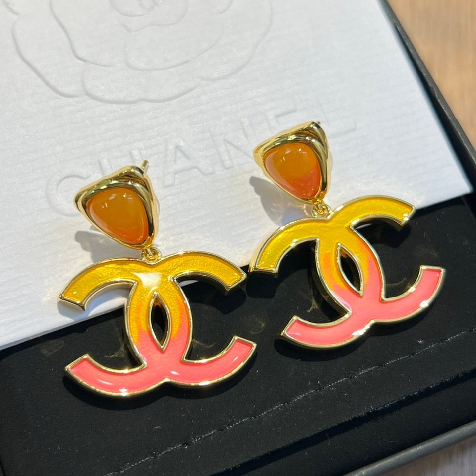 Chanel Cc Earrings view 3