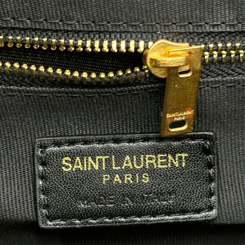 Saint Laurent Envelope Medium Chain Bag In Mix Matelasse Grain De Poudre Embossed Beige 24Cm view 6