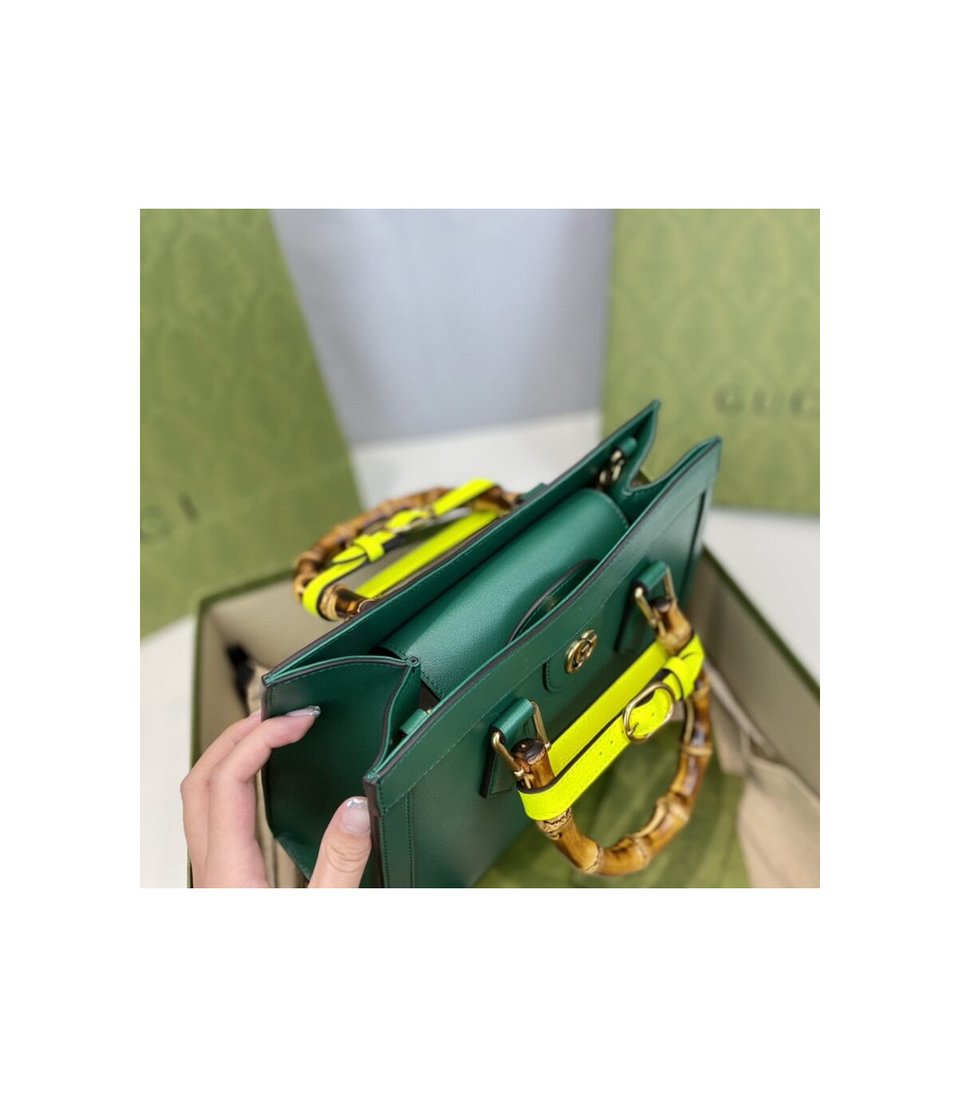 Gucci Diana Small Tote Bag Green view 13