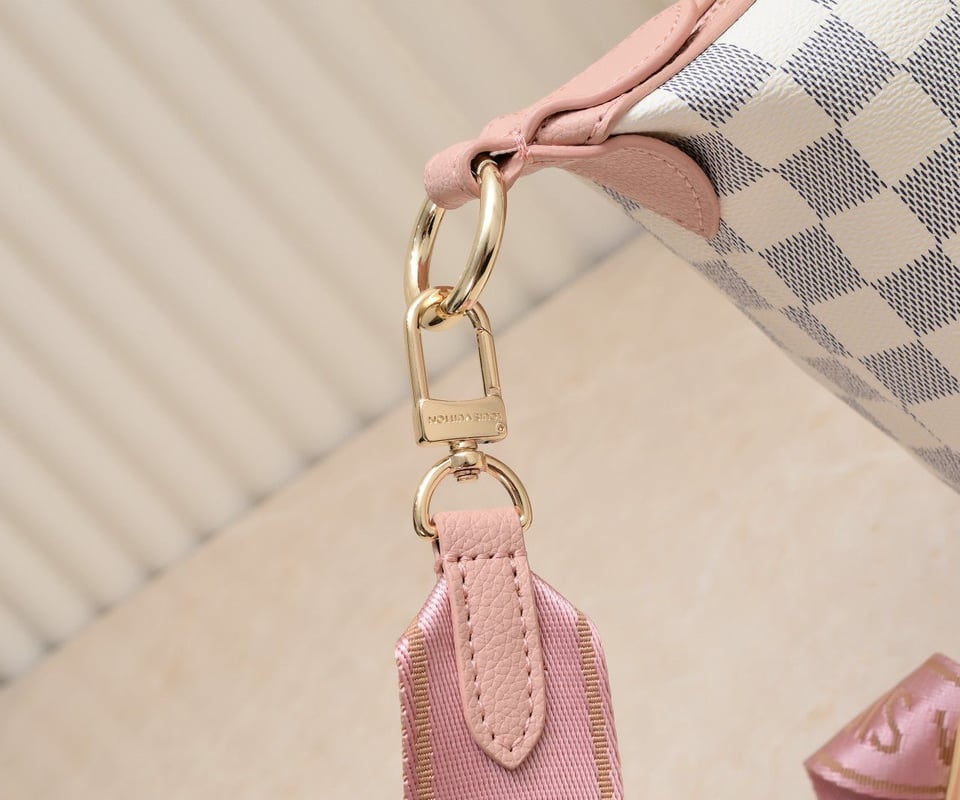 Louis Vuitton Tote Bag Damier Azur Pink 26Cm view 6