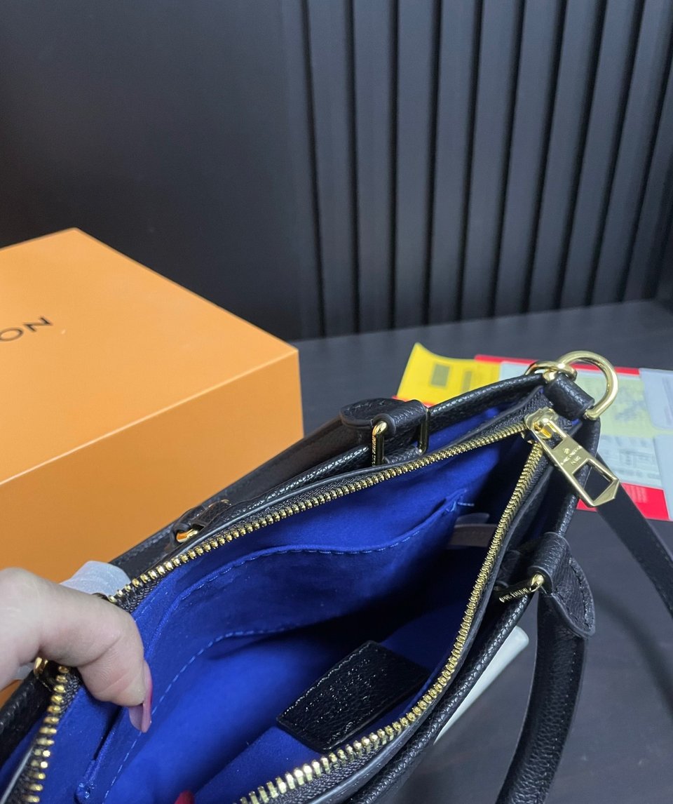 Louis Vuitton Trianon Pm Monogram Empreinte Black 28Cm M46488 view 3