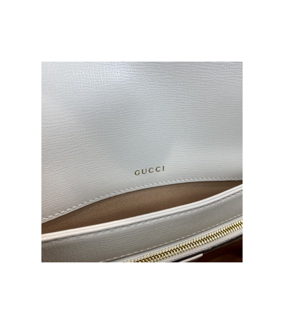 Gucci 1955 Horsebit White GG Supreme Canvas Shoulder Bag 25cm view 20