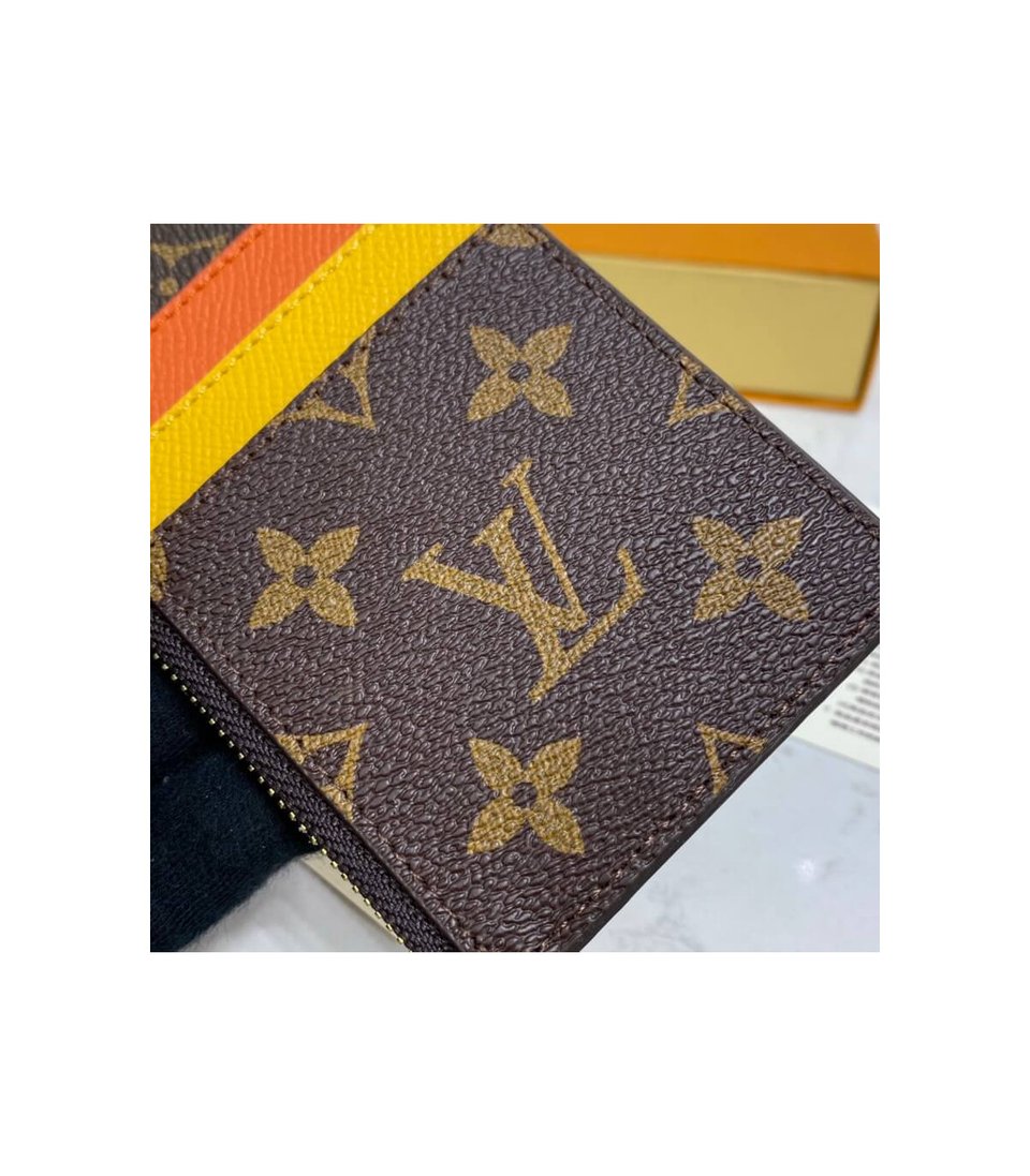 Louis Vuitton Happy Bear Coin &amp; Card Holder Brown view 5