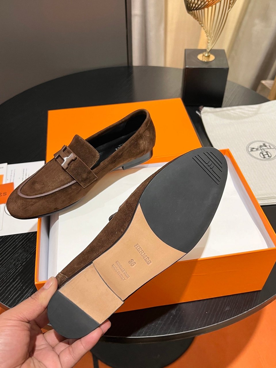 Hermes Paris Loafer Brown view 4