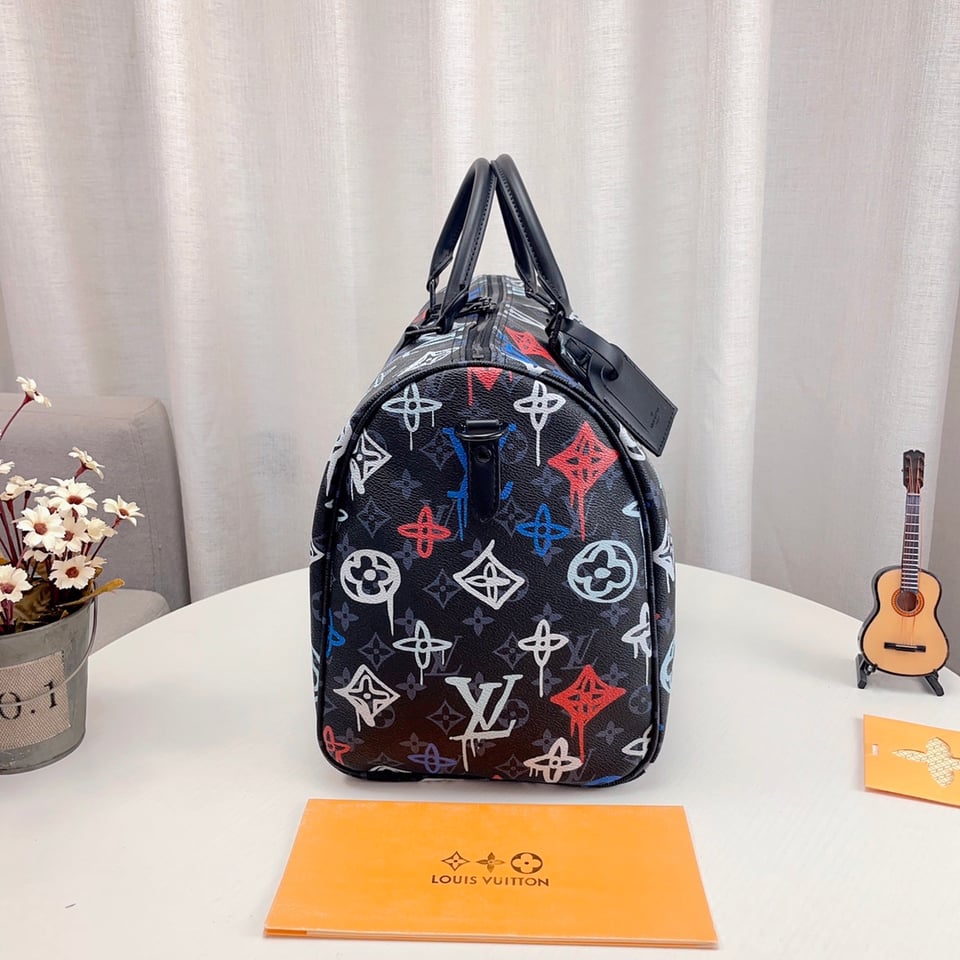 Louis Vuitton Keepall Bandoulieeere 50 Lv Graffiti Orange 50Cm M21384 view 6