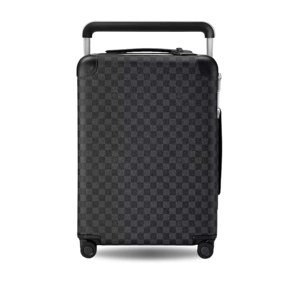 Louis Vuitton Horizon 55 Damier Graphite N23209 Black Grey Canvas Men 55cm