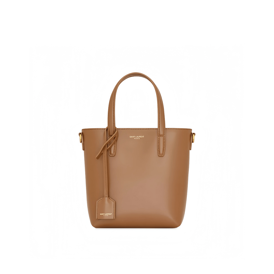Saint Laurent Toy Shopping Saint Laurent In Box Leather Brown 18Cm view 2