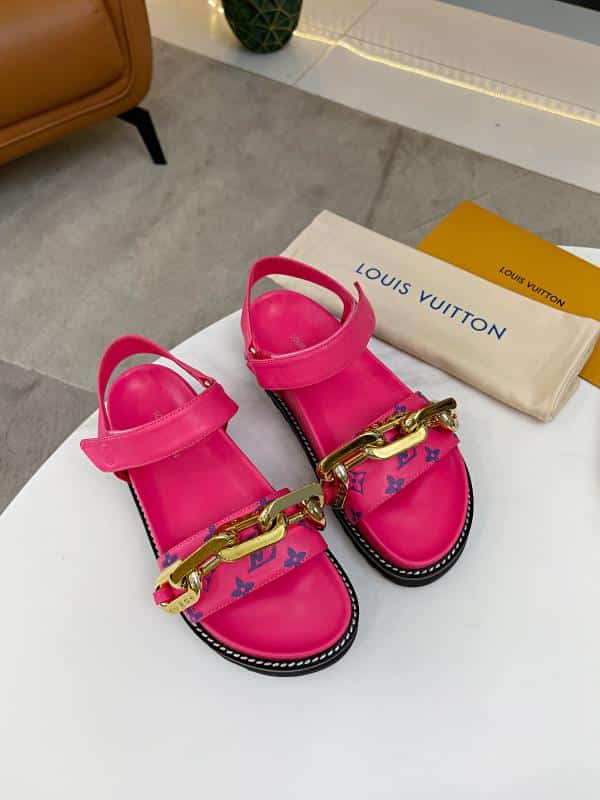 Louis Vuitton Paseo Flat Comfort Sandal Pink view 7