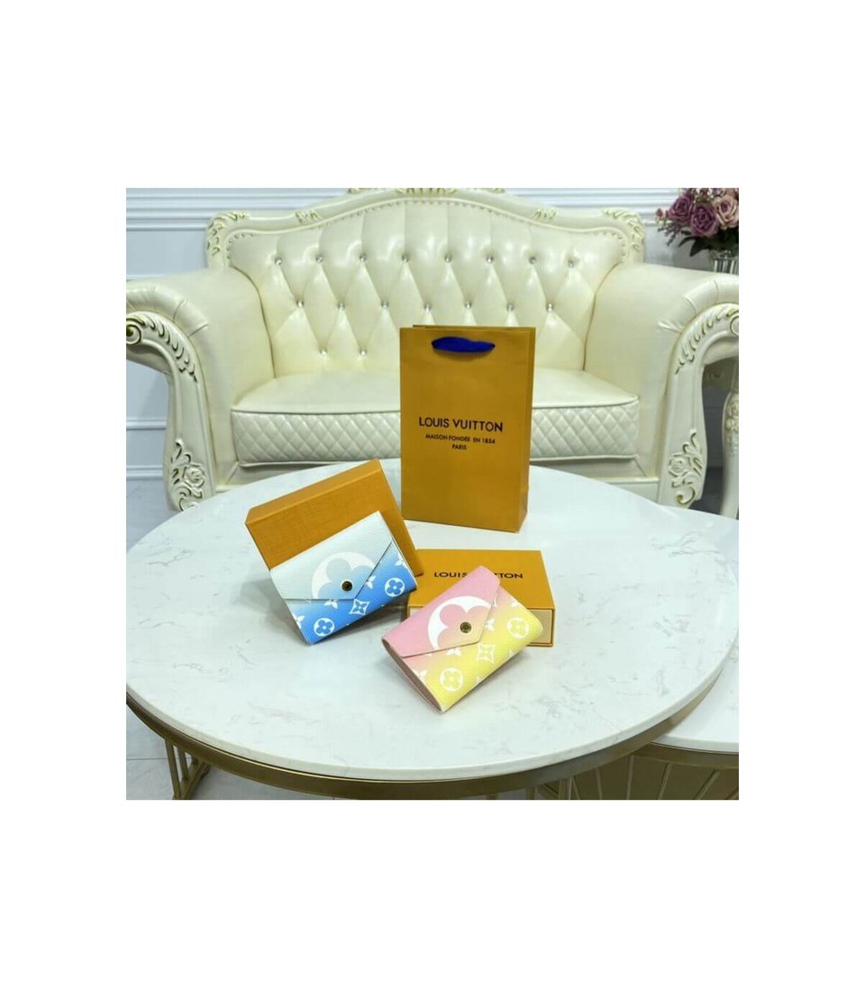 Louis Vuitton Victorine Wallet Blue view 14