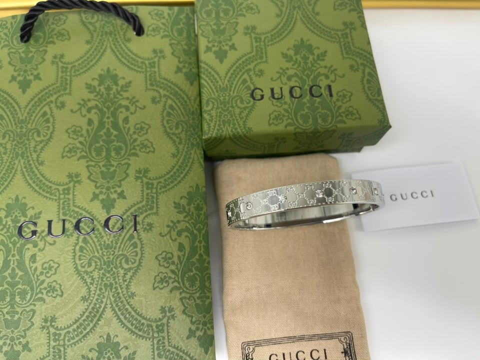 Gucci Cuff Bracelet Silver 8Mm