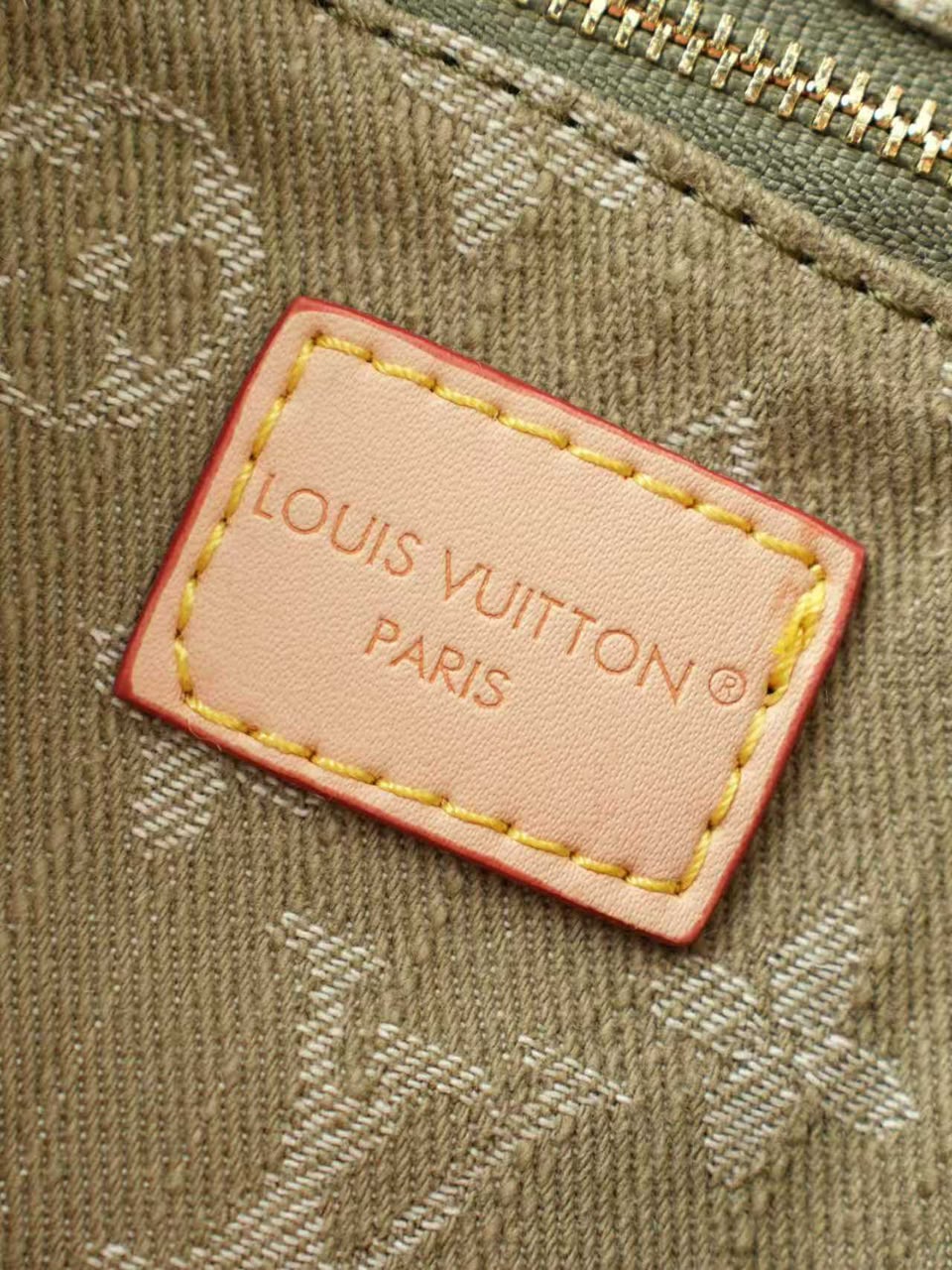 Louis Vuitton Carryall Cargo PM Bag Khaki Denim 33.5cm M27623 view 7