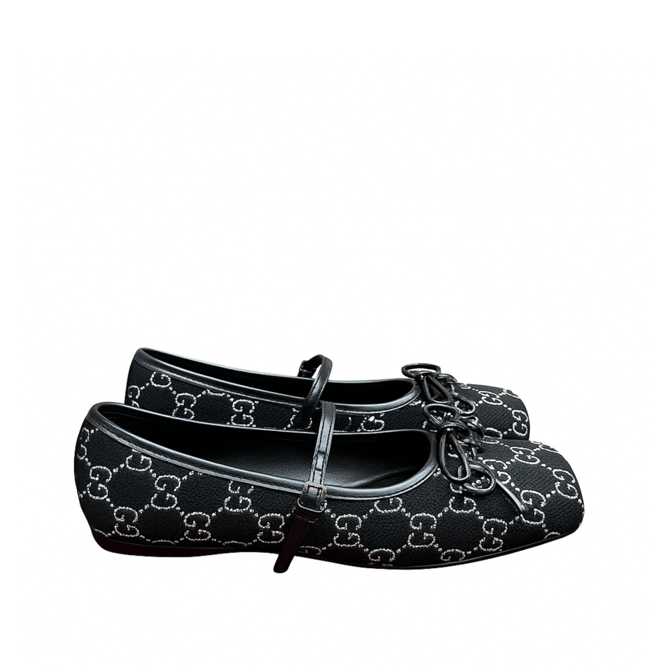 Gucci Women’S Horsebit Ballet Flat Black view 2