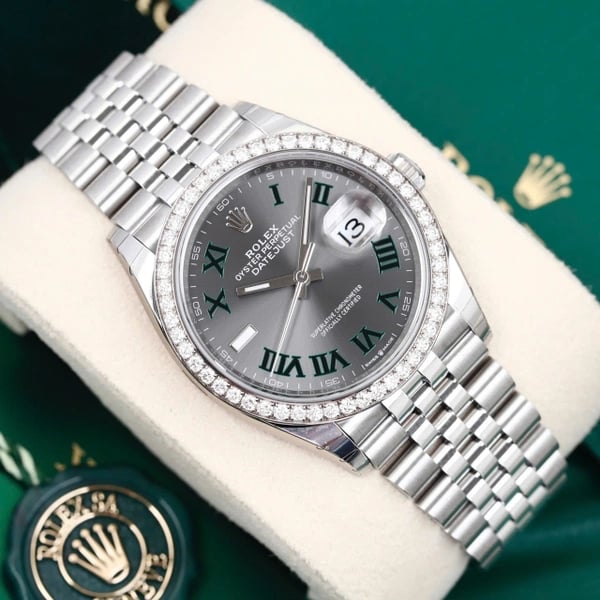 [Superclone] Rolex Datejust 36mm Slate Dial Jubilee 126284RBR view 3