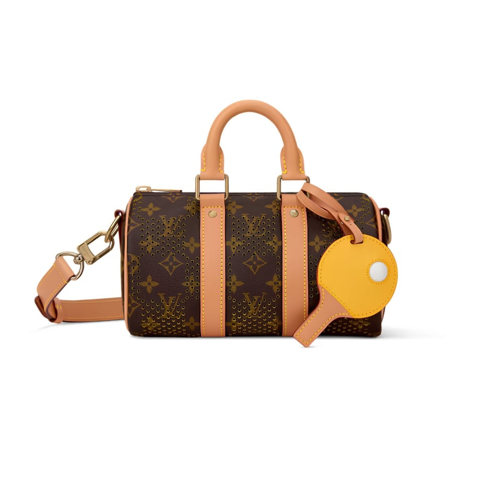 Louis Vuitton Keepall Bandoulière Bag 25cm/9.8in Monogram Pattern/Yellow Color M29296