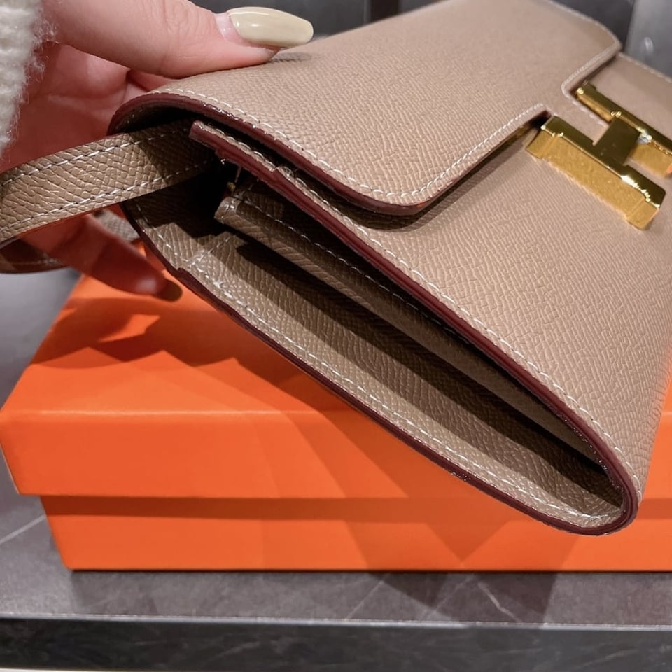 Hermes Constance To Go Epsom Etoupe 21Cm view 7