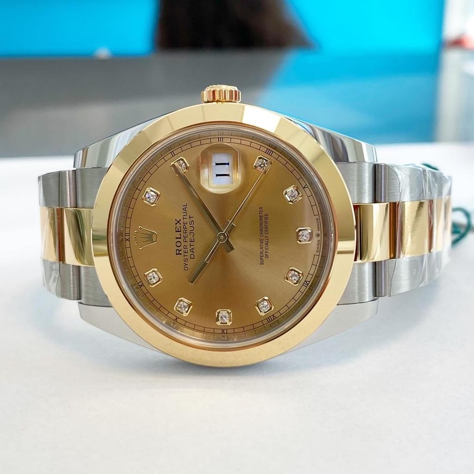 [Superclone] Rolex Datejust 41mm Champagne – Colour Dial Oyster 126303 view 6