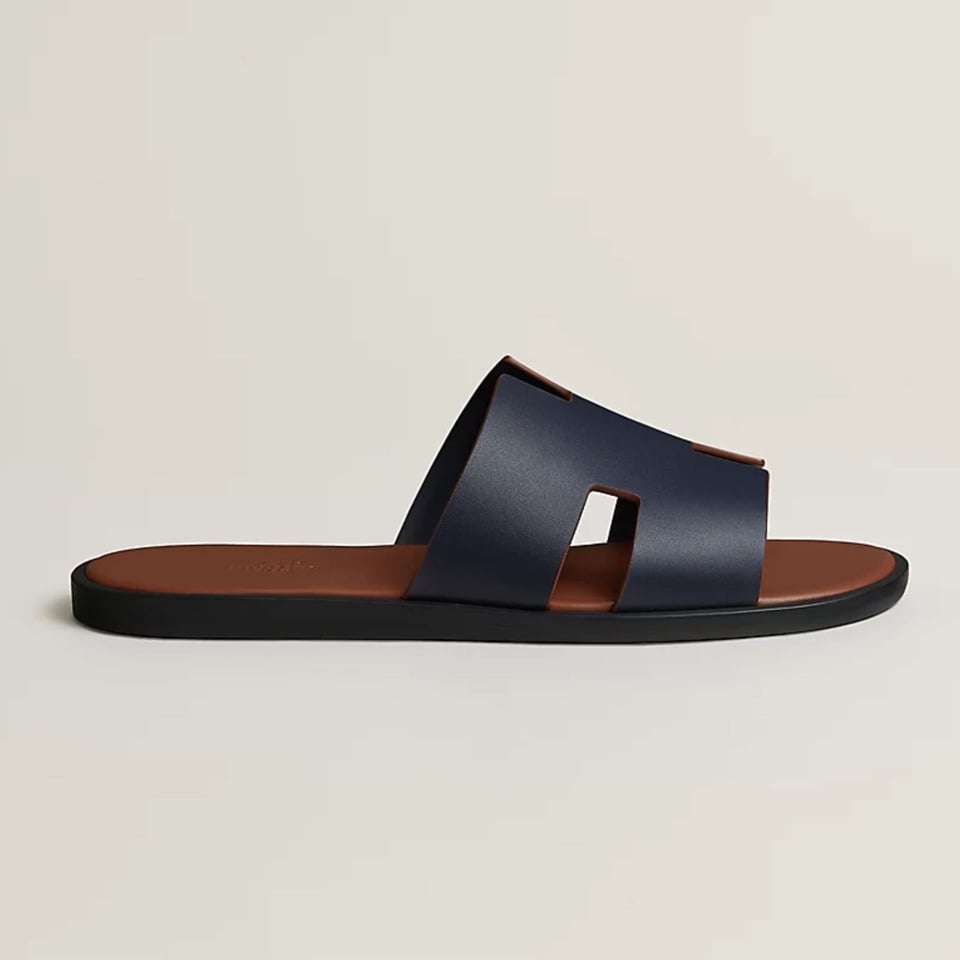 Hermes Izmir Sandal Marine / Gold Color Calfskin H211860ZHI2390 view 3