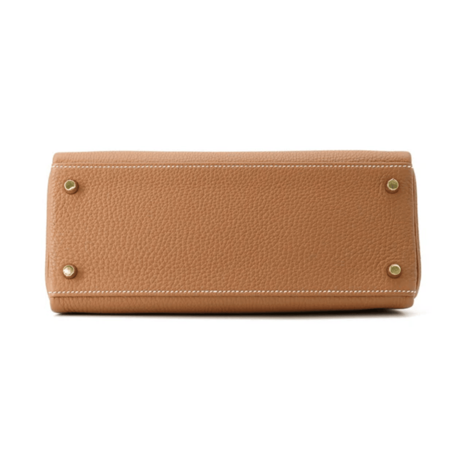 Hermes Kelly 28 Bag In Gold Togo Leather For Women 28cm/11in view 5