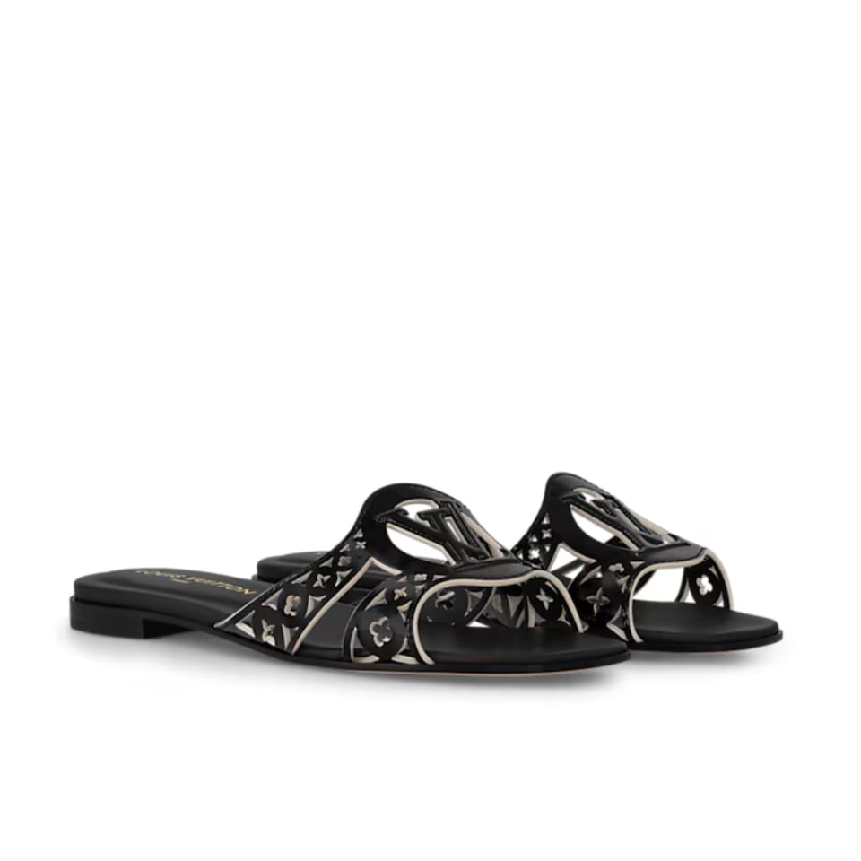 Louis Vuitton LV Isola Flat Mule Black 1AGYOE view 2