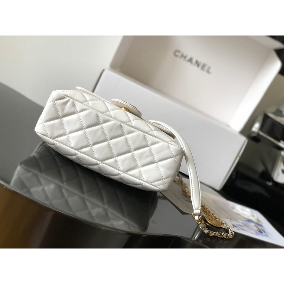 Chanel Hobo Bag in Shiny Crumpled Calfskin 22.5cm view 7