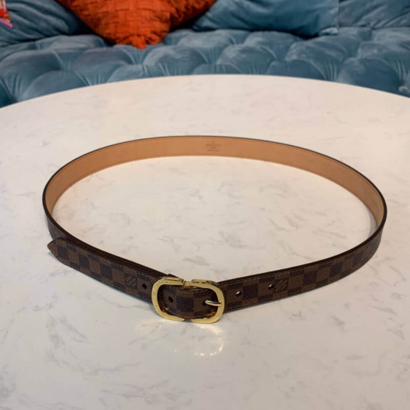 Louis Vuitton Mini Damier Ebene Belt 25mm M9744V view 3