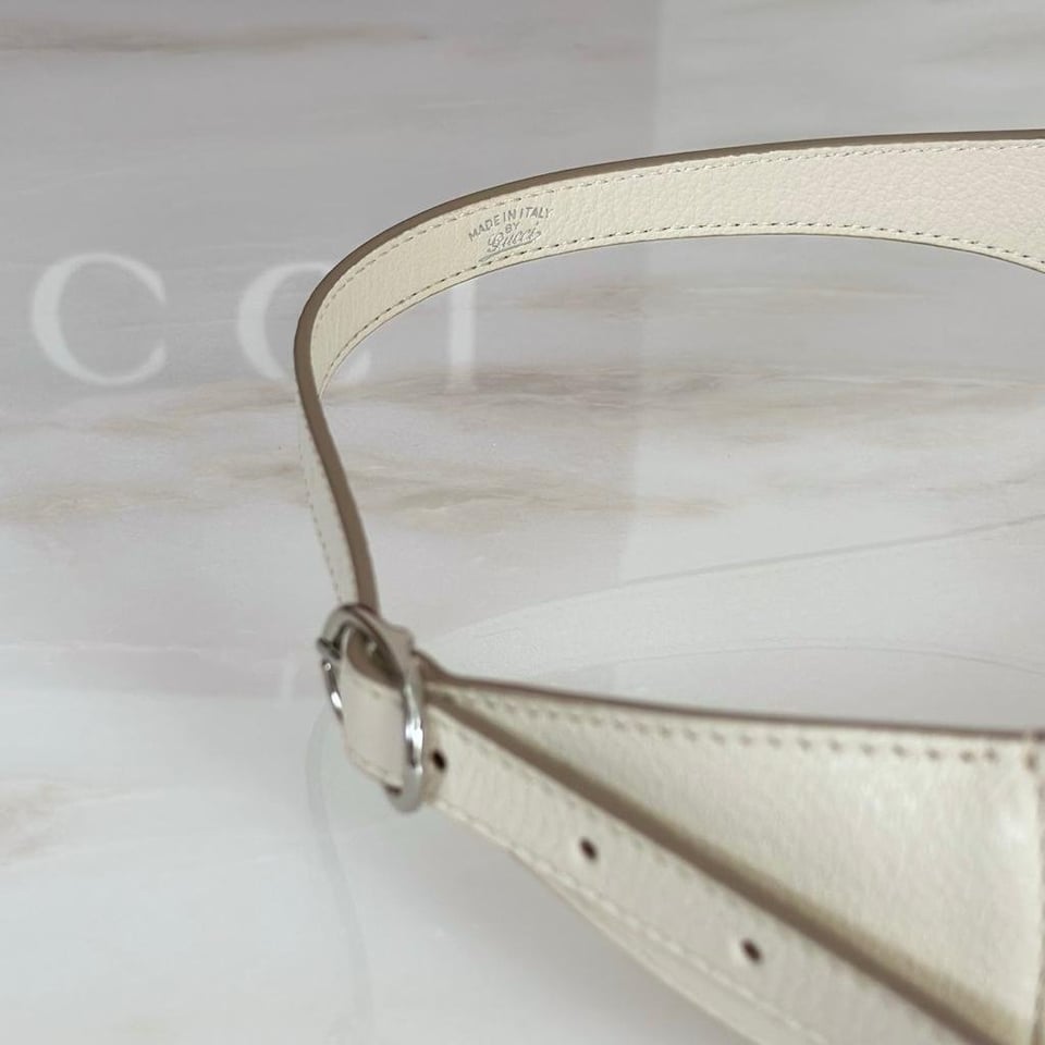Gucci Jackie Slim Medium Shoulder Bag 27.9cm/11in Ivory GG Canvas 874744 view 10