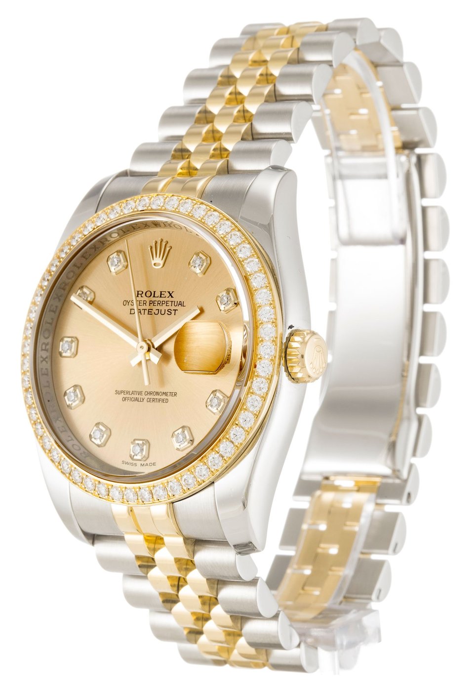 Rolex Datejust 36mm Champagne Dial 116243 view 3