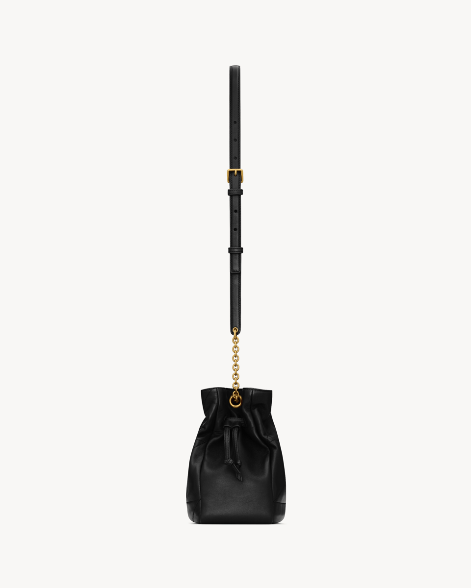 Saint Laurent Jamie Black Drawstring Shoulder Bag 26cm/10.2in view 5