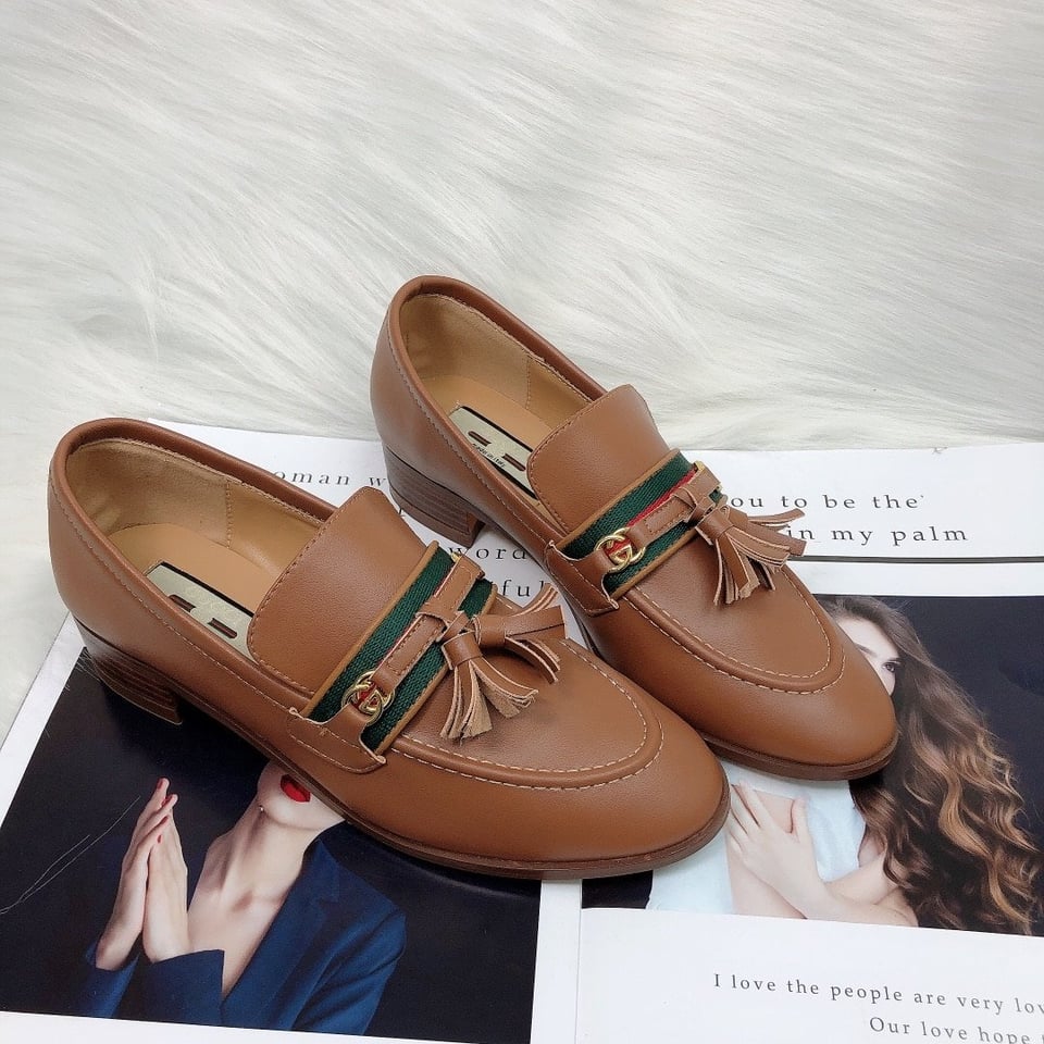 Gucci Unisex Leather Interlocking G Brown 624316 1W610 view 4