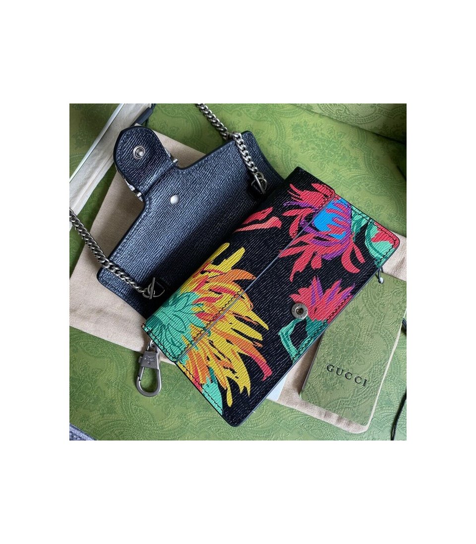Gucci Dionysus Ken Scott Print Super Mini Bag Black view 9