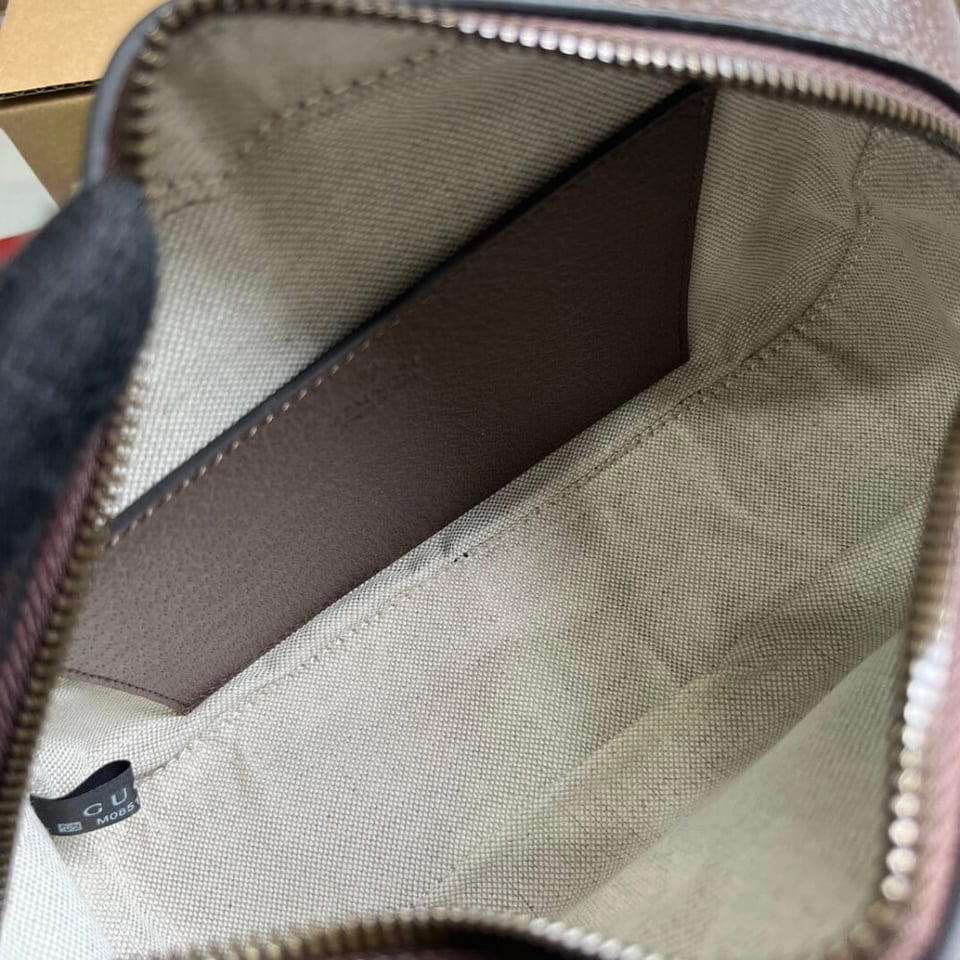 Gucci Ophidia Small Crossbody Bag Beige/Ebony 24cm/9.4in view 11
