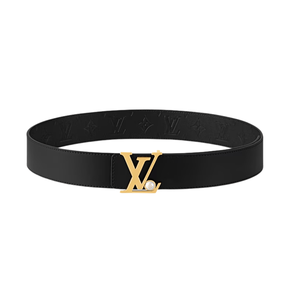 Louis Vuitton LV Initiales Pearls 40mm Reversible Men Belt M8842S view 4