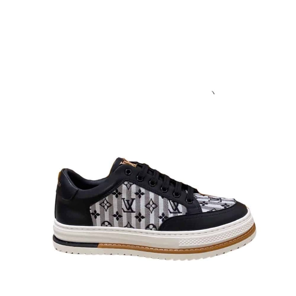 Louis Vuitton Time Out Sneaker Monogram Black view 2