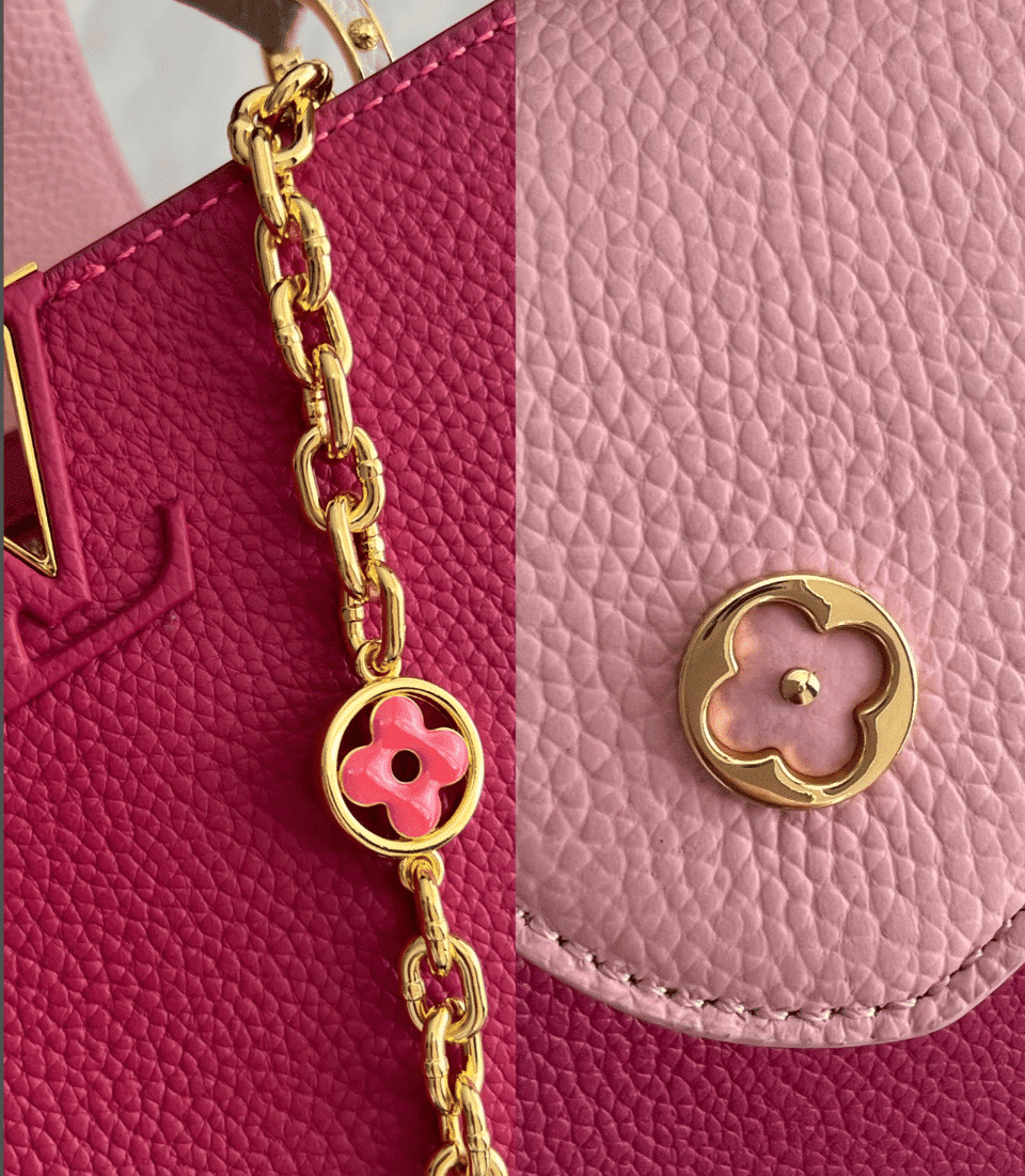Louis Vuitton Capucines Taurillon Cowhide Dark Pink 27Cm M20845 view 4