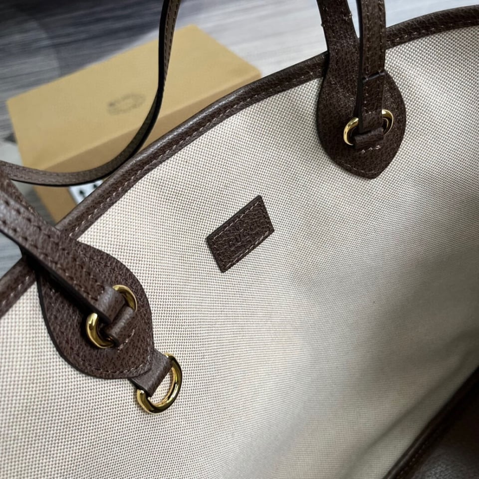 Gucci Ophidia GG Supreme Shoulder Tote Beige/Ebony 38.5cm/15.2in view 14
