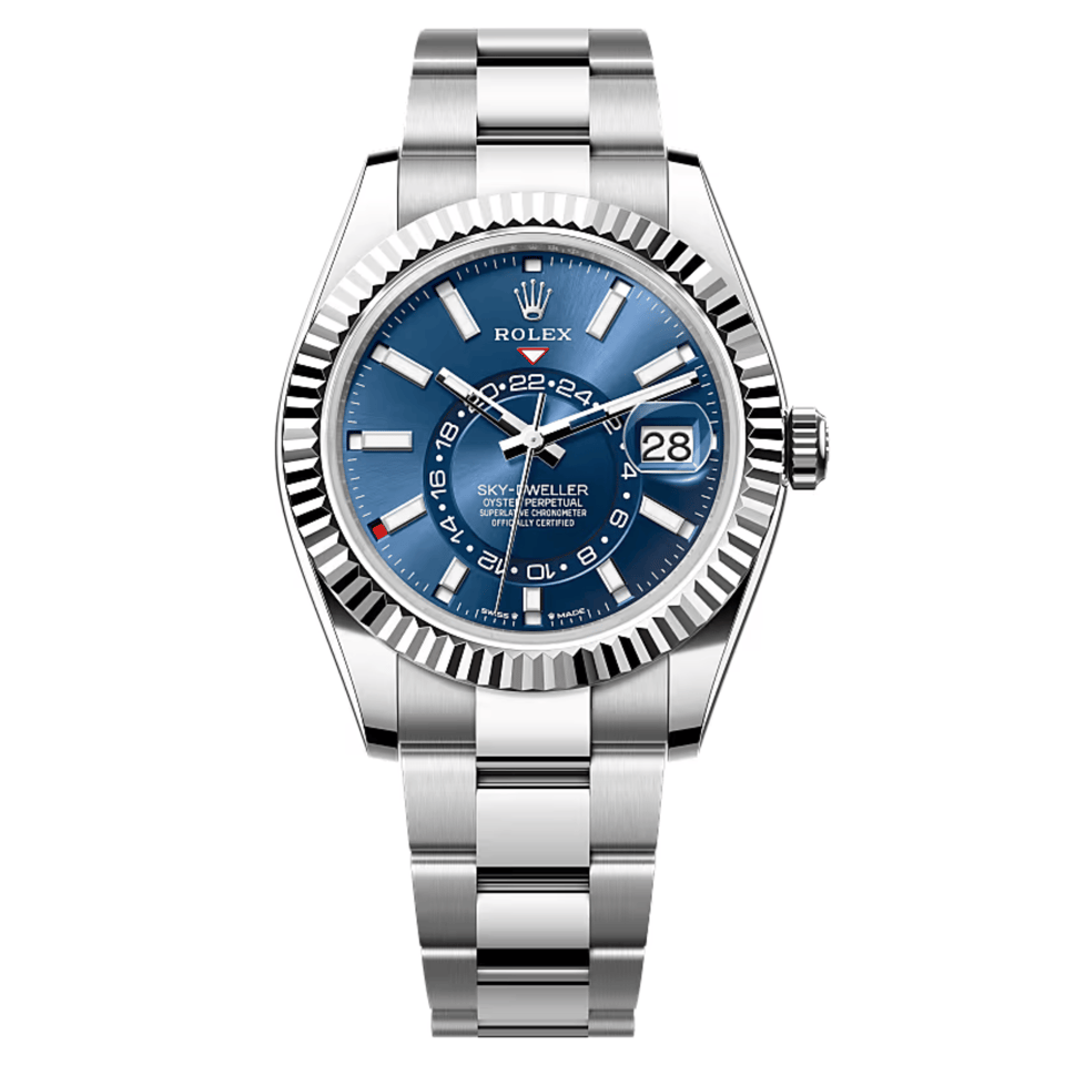 Rolex Sky-Dweller 42 mm Bright blue Dial 336934 Oyster view 2