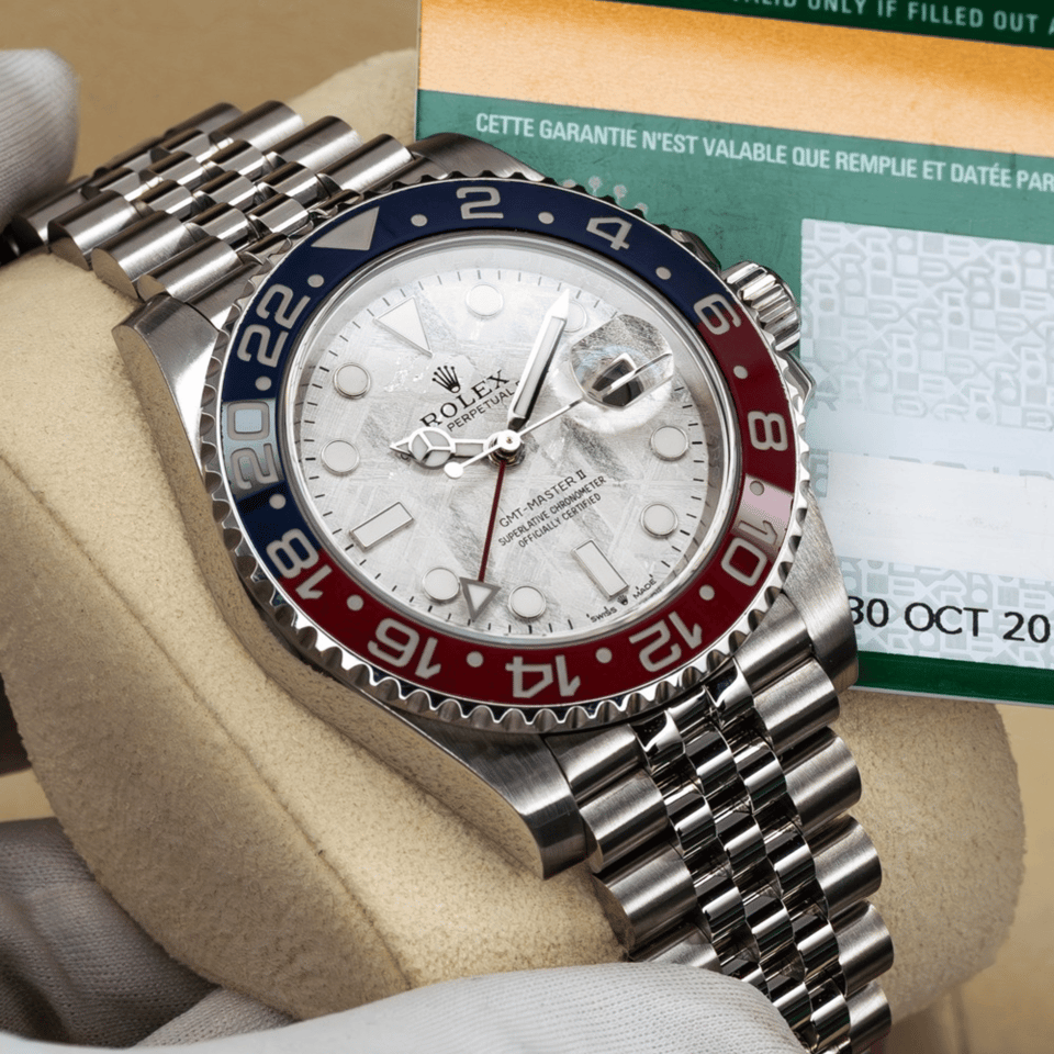 [Superclone] Rolex GMT-Master II Meteorite Pepsi Jubilee Stainless Steel 116710LN view 5
