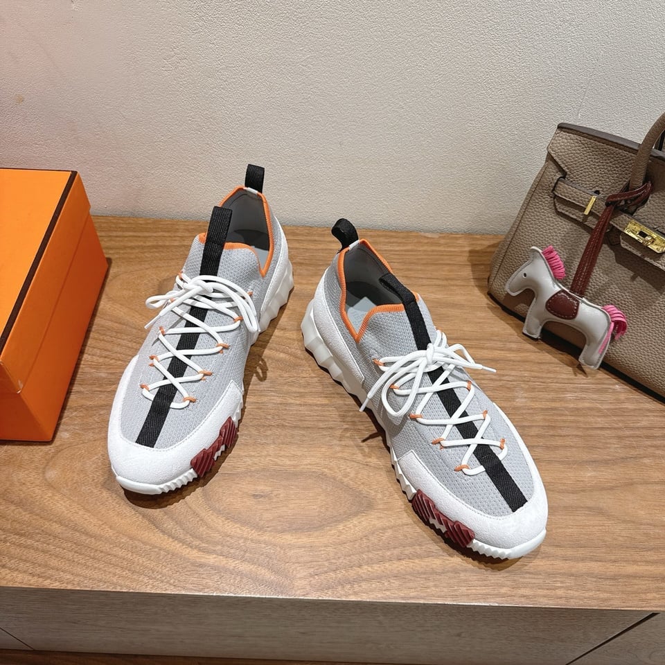 Hermès Day Sneaker Grey- Shoes for Men view 6