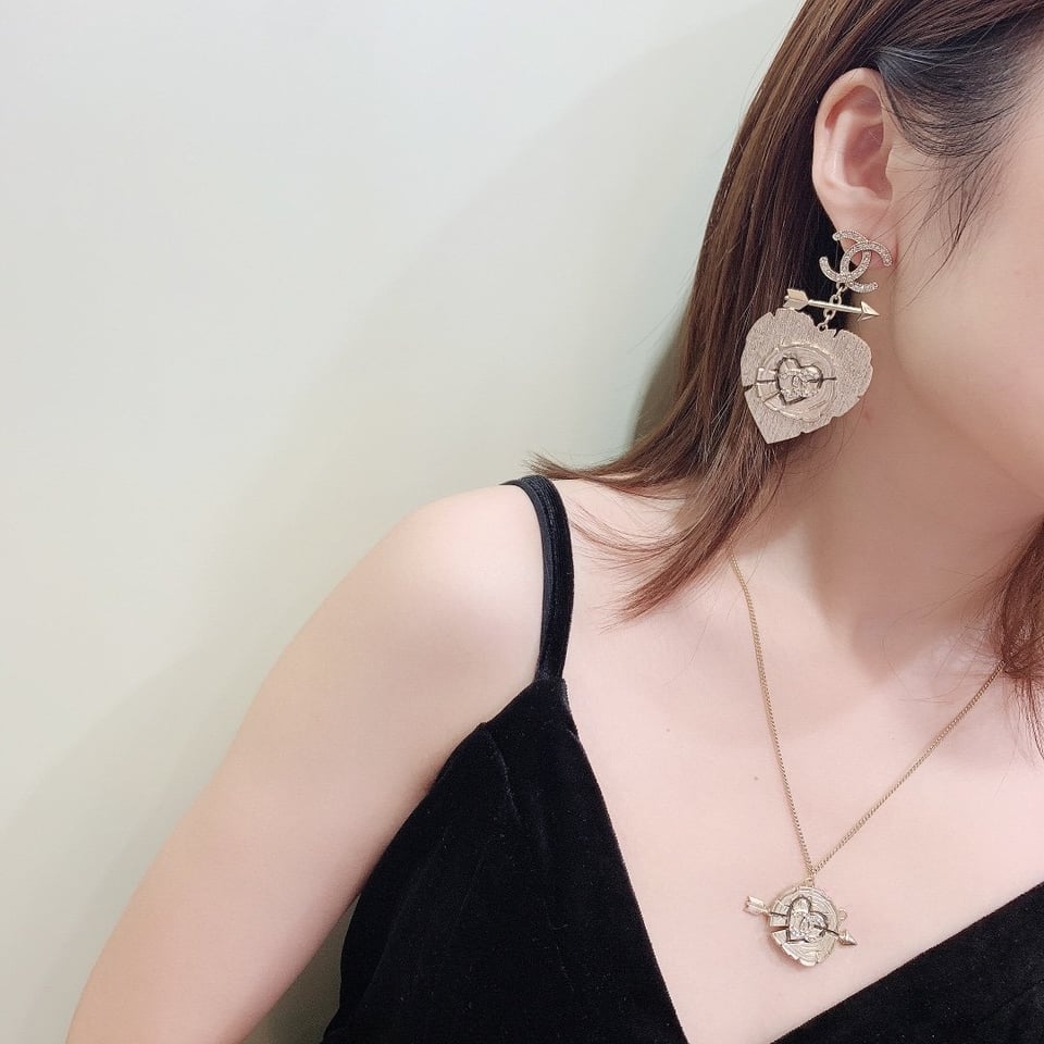 Chanel Heart Earrings view 6
