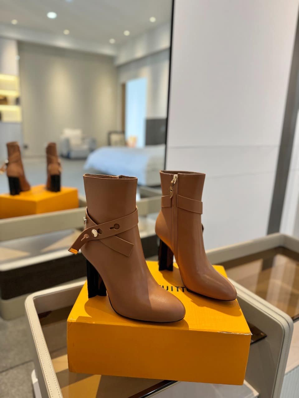 Louis Vuitton Silhouette Ankle Boot Brown view 4