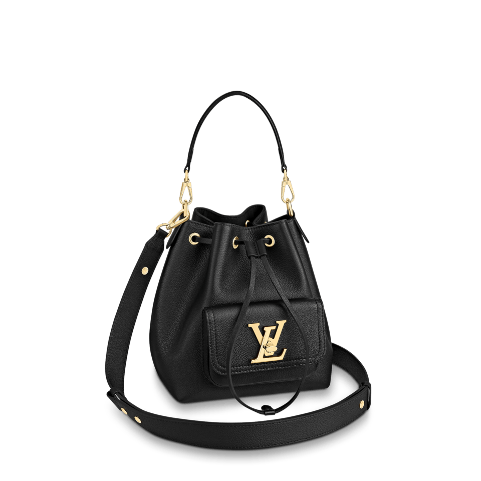 Louis Vuitton Lockme Bucket 23Cm Black