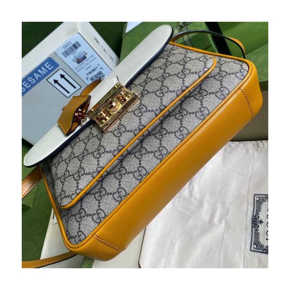 Gucci Padlock Small Shoulder Bag White view 6