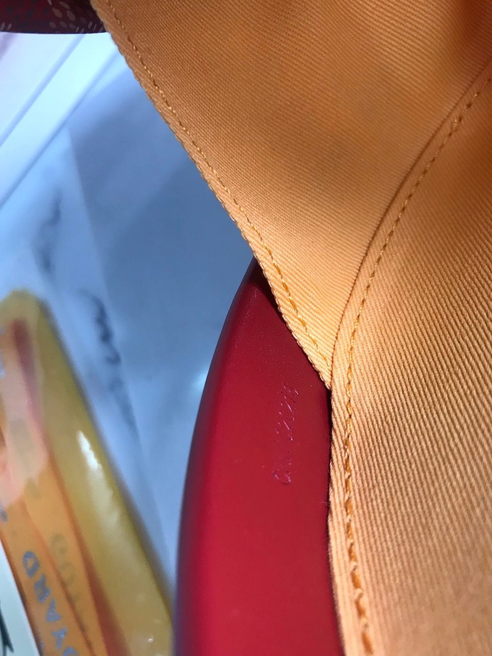 Goyard The Alto Hatbox Trunk Bag 18Cm Red Canvas view 8