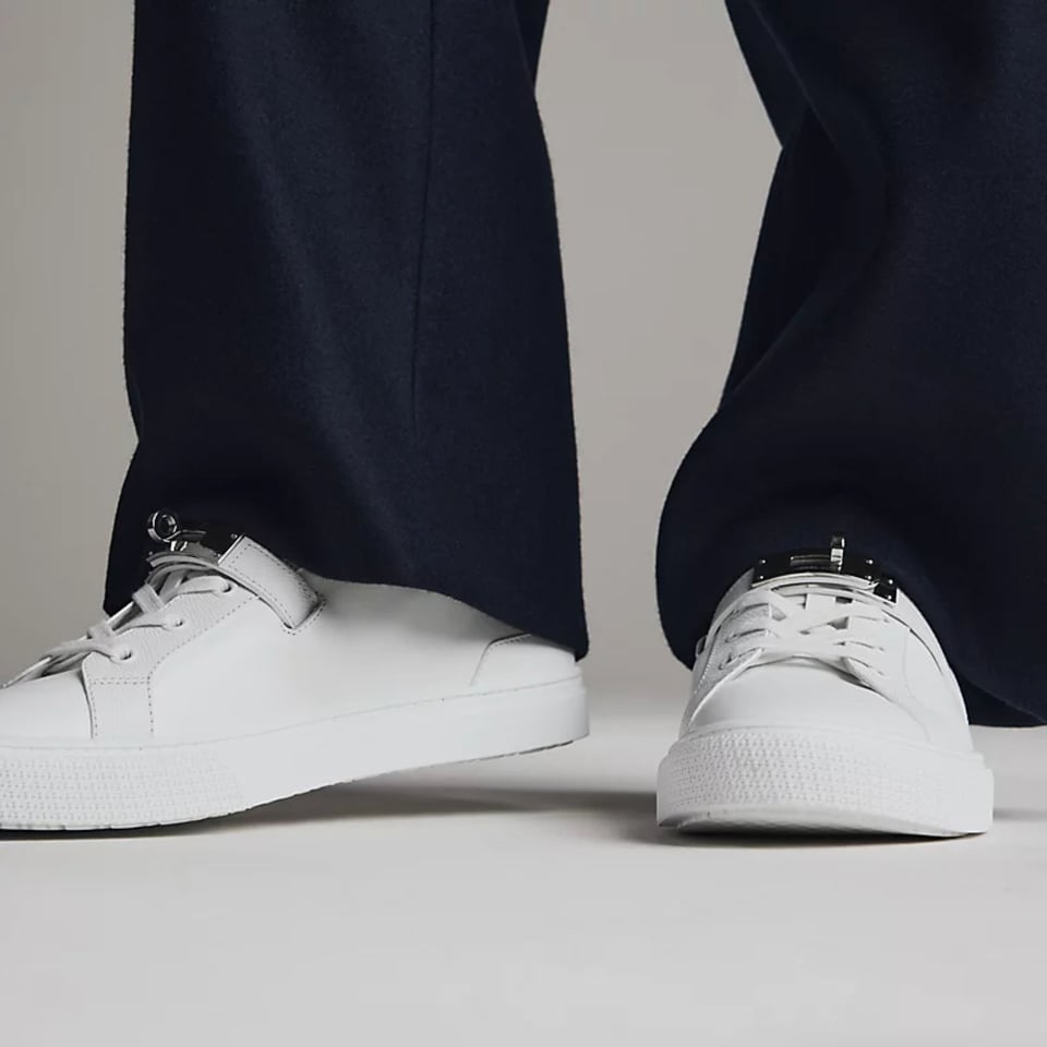 Hermes Sneakers Day Blanc Color Calfskin H252883ZH90390 view 2