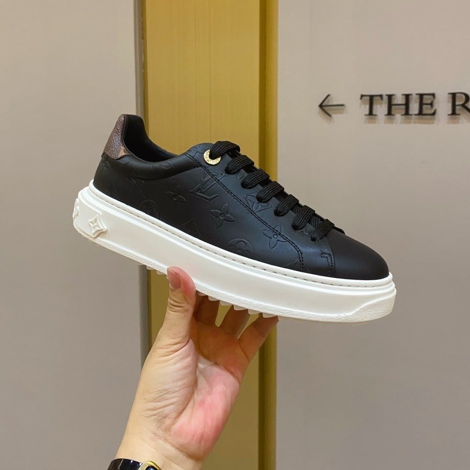 Louis Vuitton Time Out Sneaker Monogram Black view 3