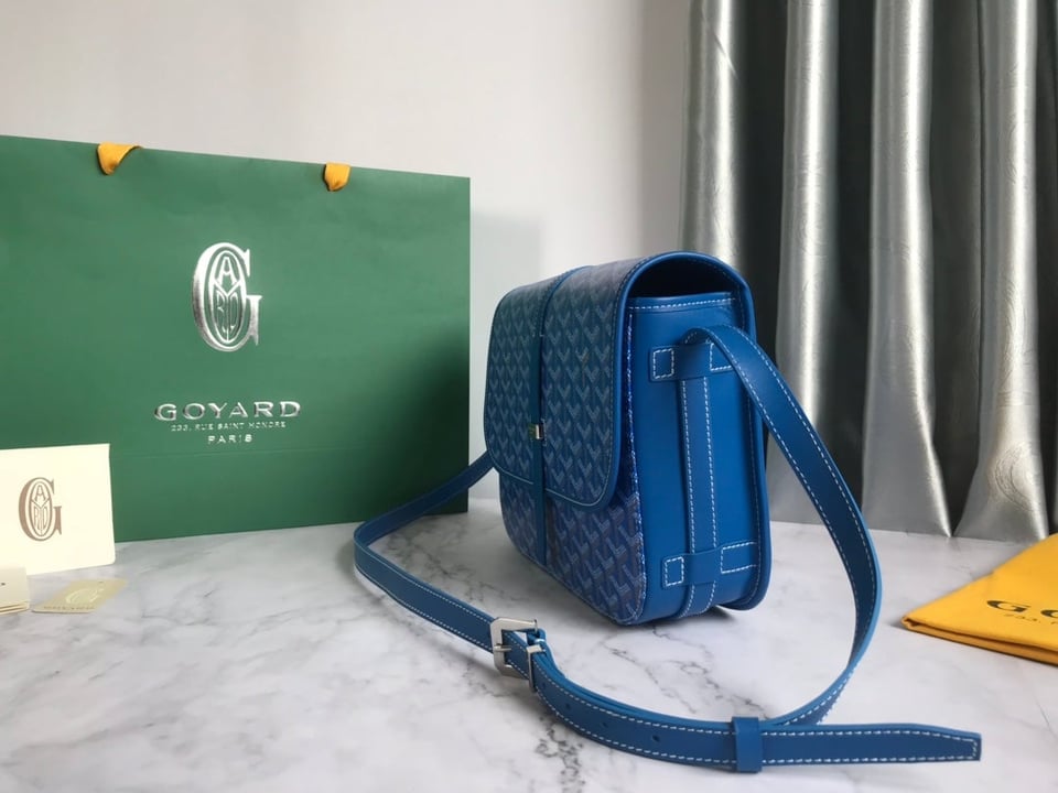 Goyard Belvedere Mm Bag 28Cm Sky Blue Canvas view 4