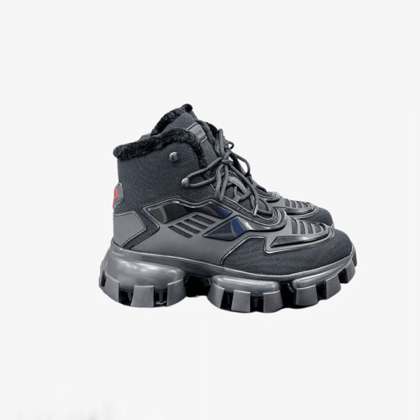 Prada Cloudbust Thunder High Top Sneakers Black view 2